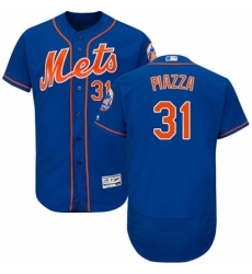 Mens Majestic New York Mets 31 Mike Piazza Royal Blue Alternate Flex Base Authentic Collection MLB Jersey Mens Majestic New York Mets 31 Mike Piazza Royal Blue Alternate Flex Base Authentic Collection MLB Jersey