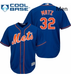 Mens Majestic New York Mets 32 Steven Matz Replica Royal Blue Alternate Home Cool Base MLB Jersey Mens Majestic New York Mets 32 Steven Matz Replica Royal Blue Alternate Home Cool Base MLB Jersey