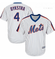 Mens Majestic New York Mets 4 Lenny Dykstra Replica White Alternate Cool Base MLB Jersey Mens Majestic New York Mets 4 Lenny Dykstra Replica White Alternate Cool Base MLB Jersey