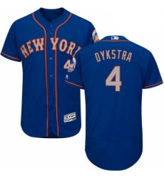 Mens Majestic New York Mets 4 Lenny Dykstra RoyalGray Alternate Flex Base Authentic Collection MLB Jersey Mens Majestic New York Mets 4 Lenny Dykstra RoyalGray Alternate Flex Base Authentic Collection MLB Jersey