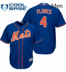 Mens Majestic New York Mets 4 Wilmer Flores Replica Royal Blue Alternate Home Cool Base MLB Jersey Mens Majestic New York Mets 4 Wilmer Flores Replica Royal Blue Alternate Home Cool Base MLB Jersey