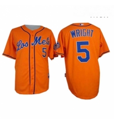 Mens Majestic New York Mets 5 David Wright Authentic Orange Los Mets Cool Base MLB Jersey Mens Majestic New York Mets 5 David Wright Authentic Orange Los Mets Cool Base MLB Jersey