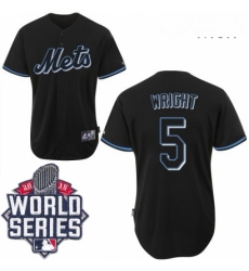 Mens Majestic New York Mets 5 David Wright Replica Black Fashion 2015 World Series MLB Jersey Mens Majestic New York Mets 5 David Wright Replica Black Fashion 2015 World Series MLB Jersey