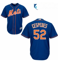 Mens Majestic New York Mets 52 Yoenis Cespedes Replica Royal Blue Alternate Home Cool Base MLB Jersey Mens Majestic New York Mets 52 Yoenis Cespedes Replica Royal Blue Alternate Home Cool Base MLB Jersey