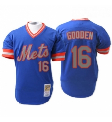 Mens Mitchell and Ness New York Mets 16 Dwight Gooden Replica Blue 1983 Throwback MLB Jersey Mens Mitchell and Ness New York Mets 16 Dwight Gooden Replica Blue 1983 Throwback MLB Jersey