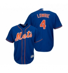 Mens New York Mets 4 Jed Lowrie Replica Royal Blue Alternate Home Cool Base Baseball Jersey Mens New York Mets 4 Jed Lowrie Replica Royal Blue Alternate Home Cool Base Baseball Jersey