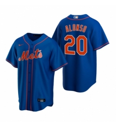 Mens Nike New York Mets 20 Pete Alonso Royal Alternate Stitched Baseball Jersey Mens Nike New York Mets 20 Pete Alonso Royal Alternate Stitched Baseball Jersey