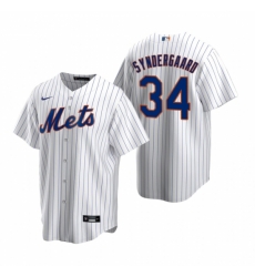 Mens Nike New York Mets 34 Noah Syndergaard White 2020 Home Stitched Baseball Jerse Mens Nike New York Mets 34 Noah Syndergaard White 2020 Home Stitched Baseball Jerse