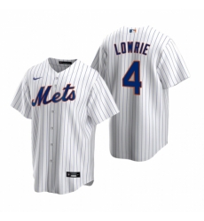 Mens Nike New York Mets 4 Jed Lowrie White 2020 Home Stitched Baseball Jersey Mens Nike New York Mets 4 Jed Lowrie White 2020 Home Stitched Baseball Jersey