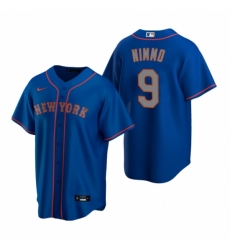 Mens Nike New York Mets 9 Brandon Nimmo Royal Alternate Road Stitched Baseball Jersey Mens Nike New York Mets 9 Brandon Nimmo Royal Alternate Road Stitched Baseball Jersey