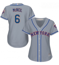 Mets #6 Jeff McNeil Grey Road Women Stitched Baseball Jersey Mets #6 Jeff McNeil Grey Road Women Stitched Baseball Jersey