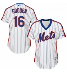 Womens Majestic New York Mets 16 Dwight Gooden Replica White Alternate Cool Base MLB Jersey Womens Majestic New York Mets 16 Dwight Gooden Replica White Alternate Cool Base MLB Jersey
