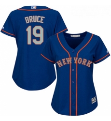 Womens Majestic New York Mets 19 Jay Bruce Authentic Royal Blue Alternate Road Cool Base MLB Jersey Womens Majestic New York Mets 19 Jay Bruce Authentic Royal Blue Alternate Road Cool Base MLB Jersey