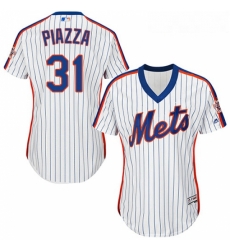 Womens Majestic New York Mets 31 Mike Piazza Replica White Alternate Cool Base MLB Jersey Womens Majestic New York Mets 31 Mike Piazza Replica White Alternate Cool Base MLB Jersey