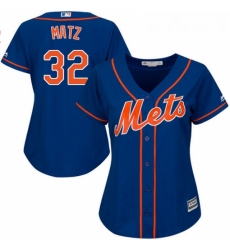 Womens Majestic New York Mets 32 Steven Matz Replica Royal Blue Alternate Home Cool Base MLB Jersey Womens Majestic New York Mets 32 Steven Matz Replica Royal Blue Alternate Home Cool Base MLB Jersey