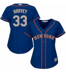 Womens Majestic New York Mets 33 Matt Harvey Authentic BlueGrey NO MLB Jersey Womens Majestic New York Mets 33 Matt Harvey Authentic BlueGrey NO MLB Jersey