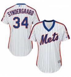 Womens Majestic New York Mets 34 Noah Syndergaard Authentic White Alternate Cool Base MLB Jersey Womens Majestic New York Mets 34 Noah Syndergaard Authentic White Alternate Cool Base MLB Jersey