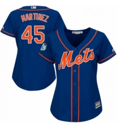 Womens Majestic New York Mets 45 Pedro Martinez Authentic Royal Blue Alternate Home Cool Base MLB Jersey Womens Majestic New York Mets 45 Pedro Martinez Authentic Royal Blue Alternate Home Cool Base MLB Jersey