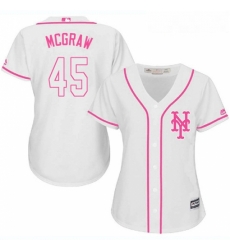 Womens Majestic New York Mets 45 Tug McGraw Authentic White Fashion Cool Base MLB Jersey Womens Majestic New York Mets 45 Tug McGraw Authentic White Fashion Cool Base MLB Jersey