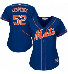 Womens Majestic New York Mets 52 Yoenis Cespedes Replica Royal Blue Alternate Home Cool Base MLB Jersey Womens Majestic New York Mets 52 Yoenis Cespedes Replica Royal Blue Alternate Home Cool Base MLB Jersey