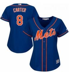 Womens Majestic New York Mets 8 Gary Carter Replica Royal Blue Alternate Home Cool Base MLB Jersey Womens Majestic New York Mets 8 Gary Carter Replica Royal Blue Alternate Home Cool Base MLB Jersey