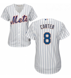 Womens Majestic New York Mets 8 Gary Carter Replica White Home Cool Base MLB Jersey Womens Majestic New York Mets 8 Gary Carter Replica White Home Cool Base MLB Jersey