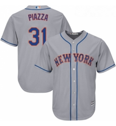 Youth Majestic New York Mets 31 Mike Piazza Authentic Grey Road Cool Base MLB Jersey Youth Majestic New York Mets 31 Mike Piazza Authentic Grey Road Cool Base MLB Jersey