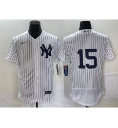 Men New York Yankees 15 Thurman Munson White Flex Base Stitched Baseball Jersey Men New York Yankees 15 Thurman Munson White Flex Base Stitched Baseball Jersey