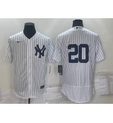 Men New York Yankees 20 Jorge Posada White Flex Base Stitched Baseball Jersey Men New York Yankees 20 Jorge Posada White Flex Base Stitched Baseball Jersey