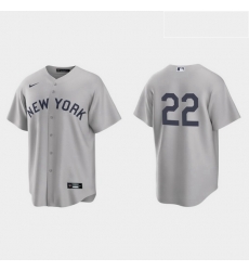 Men New York Yankees 22 Greg Allen Men Nike Gray 2021 Field of Dreams Game MLB Jersey Men New York Yankees 22 Greg Allen Men Nike Gray 2021 Field of Dreams Game MLB Jersey