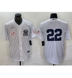 Men New York Yankees 22 Juan Soto White Cool Base Stitched Baseball Jersey 9 Men New York Yankees 22 Juan Soto White Cool Base Stitched Baseball Jersey 9