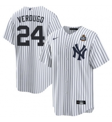 Men New York Yankees 24 Alex Verdugo White 2024 World Series Cool Base Stitched Baseball Jersey Men New York Yankees 24 Alex Verdugo White 2024 World Series Cool Base Stitched Baseball Jersey