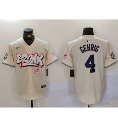 Men New York Yankees 4 Lou Gehrig The Bronx Graffiti V2 Vapor Limited Stitched Baseball Jersey 3 Men New York Yankees 4 Lou Gehrig The Bronx Graffiti V2 Vapor Limited Stitched Baseball Jersey 3