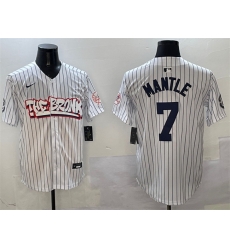 Men New York Yankees 7 Mickey Mantle White Bronx Graffiti Vapor Limited Stitched Baseball Jersey Men New York Yankees 7 Mickey Mantle White Bronx Graffiti Vapor Limited Stitched Baseball Jersey