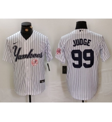 Men New York Yankees 99 Aaron Judge White Cool Base Stitched Baseball Jersey 2 Men New York Yankees 99 Aaron Judge White Cool Base Stitched Baseball Jersey 2