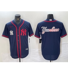 Men New York Yankees Big LOGO Navy Cool Base Stitched Baseball Jersey 28 Men New York Yankees Big LOGO Navy Cool Base Stitched Baseball Jersey 28