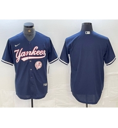 Men New York Yankees Big LOGO Navy Cool Base Stitched Baseball Jersey 60 Men New York Yankees Big LOGO Navy Cool Base Stitched Baseball Jersey 60