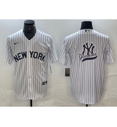 Men New York Yankees Team Big Logo White Cool Base Stitched Baseball Jersey 5 Men New York Yankees Team Big Logo White Cool Base Stitched Baseball Jersey 5