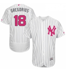 Mens Majestic New York Yankees 18 Didi Gregorius Authentic White 2016 Mothers Day Fashion Flex Base Jersey Mens Majestic New York Yankees 18 Didi Gregorius Authentic White 2016 Mothers Day Fashion Flex Base Jersey