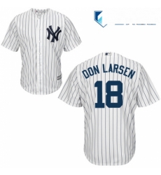 Mens Majestic New York Yankees 18 Don Larsen Replica White Home MLB Jersey Mens Majestic New York Yankees 18 Don Larsen Replica White Home MLB Jersey