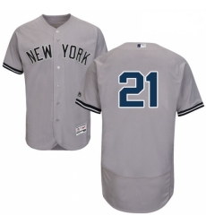 Mens Majestic New York Yankees 21 Paul ONeill Grey Road Flex Base Authentic Collection MLB Jersey Mens Majestic New York Yankees 21 Paul ONeill Grey Road Flex Base Authentic Collection MLB Jersey