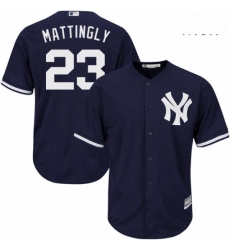 Mens Majestic New York Yankees 23 Don Mattingly Replica Navy Blue Alternate MLB Jersey Mens Majestic New York Yankees 23 Don Mattingly Replica Navy Blue Alternate MLB Jersey