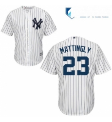 Mens Majestic New York Yankees 23 Don Mattingly Replica White Home MLB Jersey Mens Majestic New York Yankees 23 Don Mattingly Replica White Home MLB Jersey