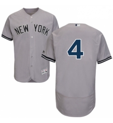 Mens Majestic New York Yankees 4 Lou Gehrig Grey Road Flex Base Authentic Collection MLB Jersey Mens Majestic New York Yankees 4 Lou Gehrig Grey Road Flex Base Authentic Collection MLB Jersey