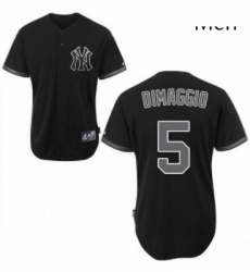 Mens Majestic New York Yankees 5 Joe DiMaggio Replica Black Fashion MLB Jersey Mens Majestic New York Yankees 5 Joe DiMaggio Replica Black Fashion MLB Jersey