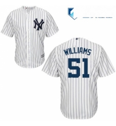 Mens Majestic New York Yankees 51 Bernie Williams Replica White Home MLB Jersey Mens Majestic New York Yankees 51 Bernie Williams Replica White Home MLB Jersey