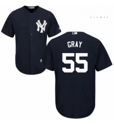 Mens Majestic New York Yankees 55 Sonny Gray Replica Navy Blue Alternate MLB Jersey Mens Majestic New York Yankees 55 Sonny Gray Replica Navy Blue Alternate MLB Jersey