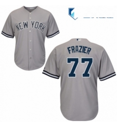 Mens Majestic New York Yankees 77 Clint Frazier Replica Grey Road MLB Jersey Mens Majestic New York Yankees 77 Clint Frazier Replica Grey Road MLB Jersey