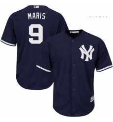 Mens Majestic New York Yankees 9 Roger Maris Replica Navy Blue Alternate MLB Jersey Mens Majestic New York Yankees 9 Roger Maris Replica Navy Blue Alternate MLB Jersey