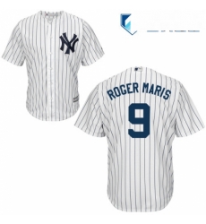 Mens Majestic New York Yankees 9 Roger Maris Replica White Home MLB Jersey Mens Majestic New York Yankees 9 Roger Maris Replica White Home MLB Jersey